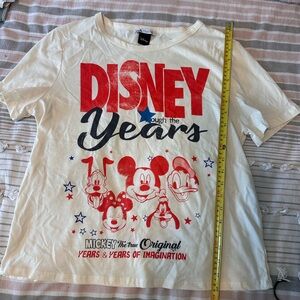 Zara Cream and Red Disney Graphic Tee